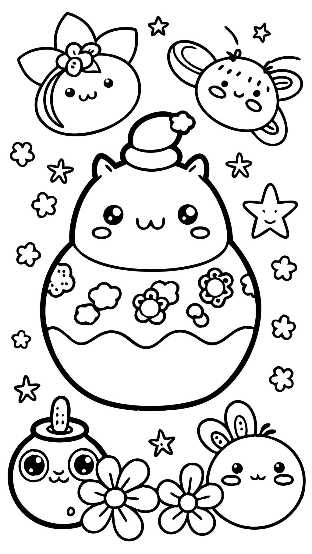 coloring page squishmallow